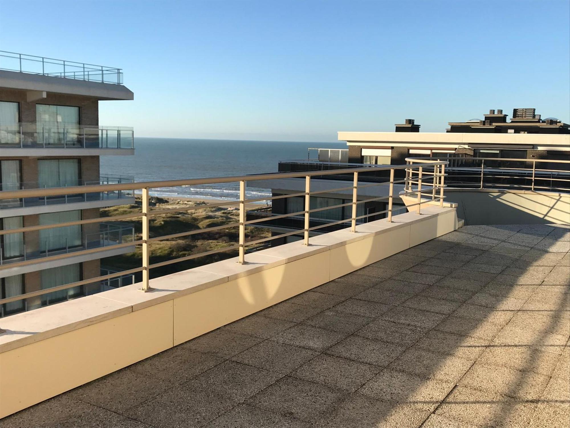 Appartement Duplex Penthouse Super Zeezicht à La Panne Extérieur photo